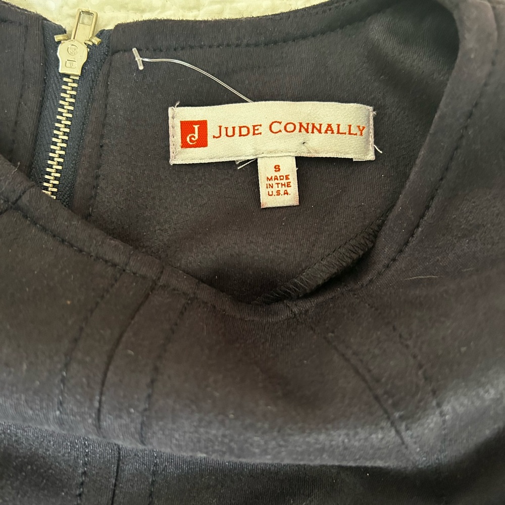 Faux suede Jude Connally navy blue sleeveless top